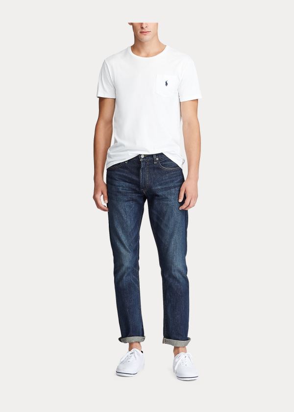 Calças De Ganga Polo Ralph Lauren Varick Slim Straight Homem 01645-RHZN